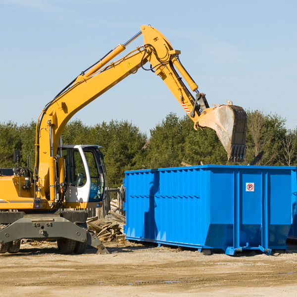 are there any restrictions on where a residential dumpster can be placed in Telfair County